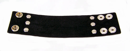 Metal Band Leather Wristband