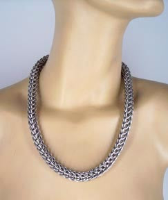 Persian Weave Chainmaille Necklace 20"