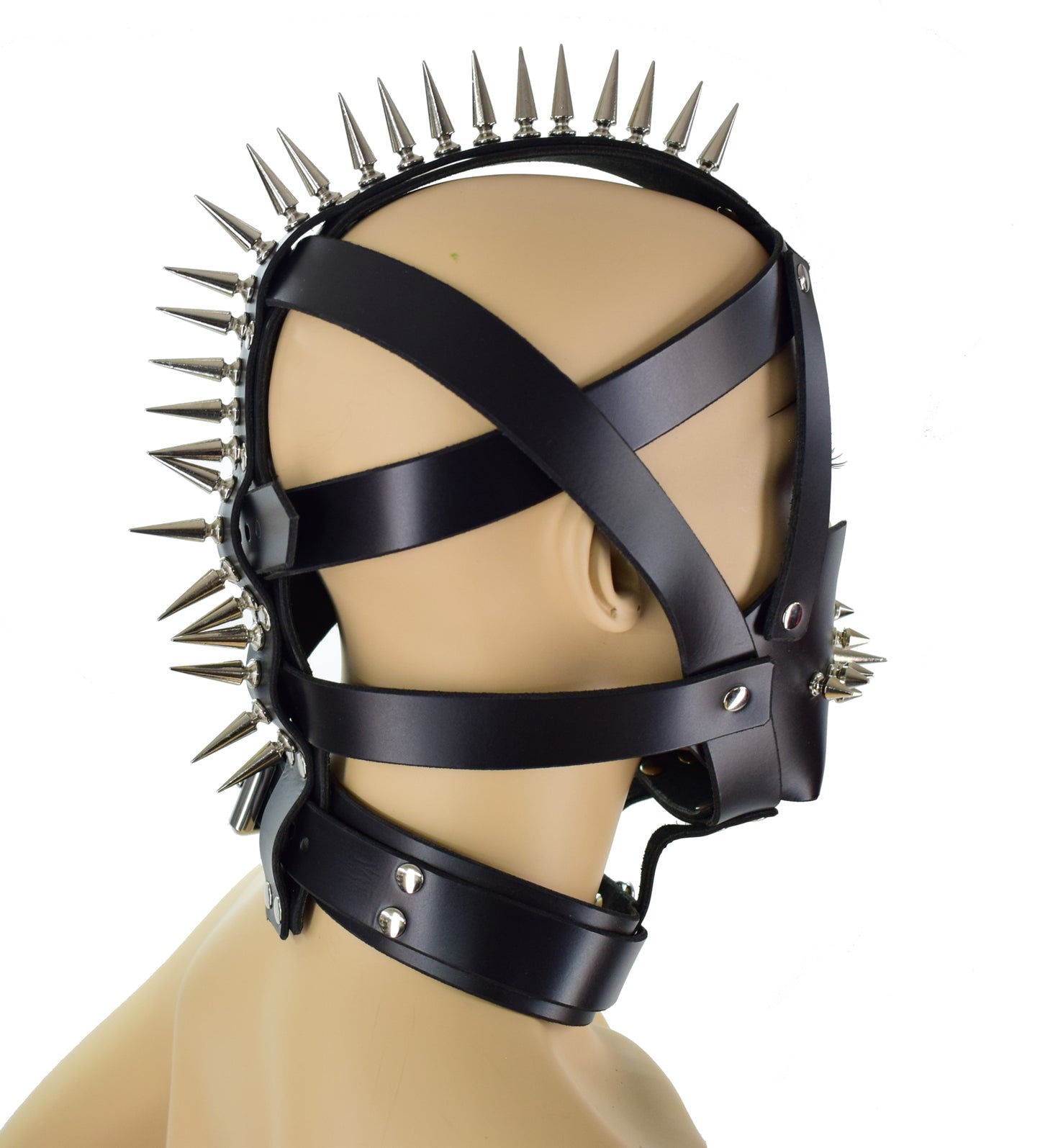Spike Mohawk Bondage Hood
