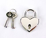 Heart shaped Lock w/ keys