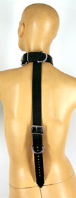 Leather Wrist/Collar Restraint Harness