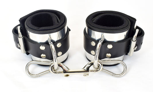 Metal Band Wrist Bondage Cuffs