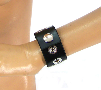 Wide Tentacle Leather Wristband