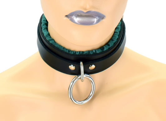 Green Satin Lined Sub Collar