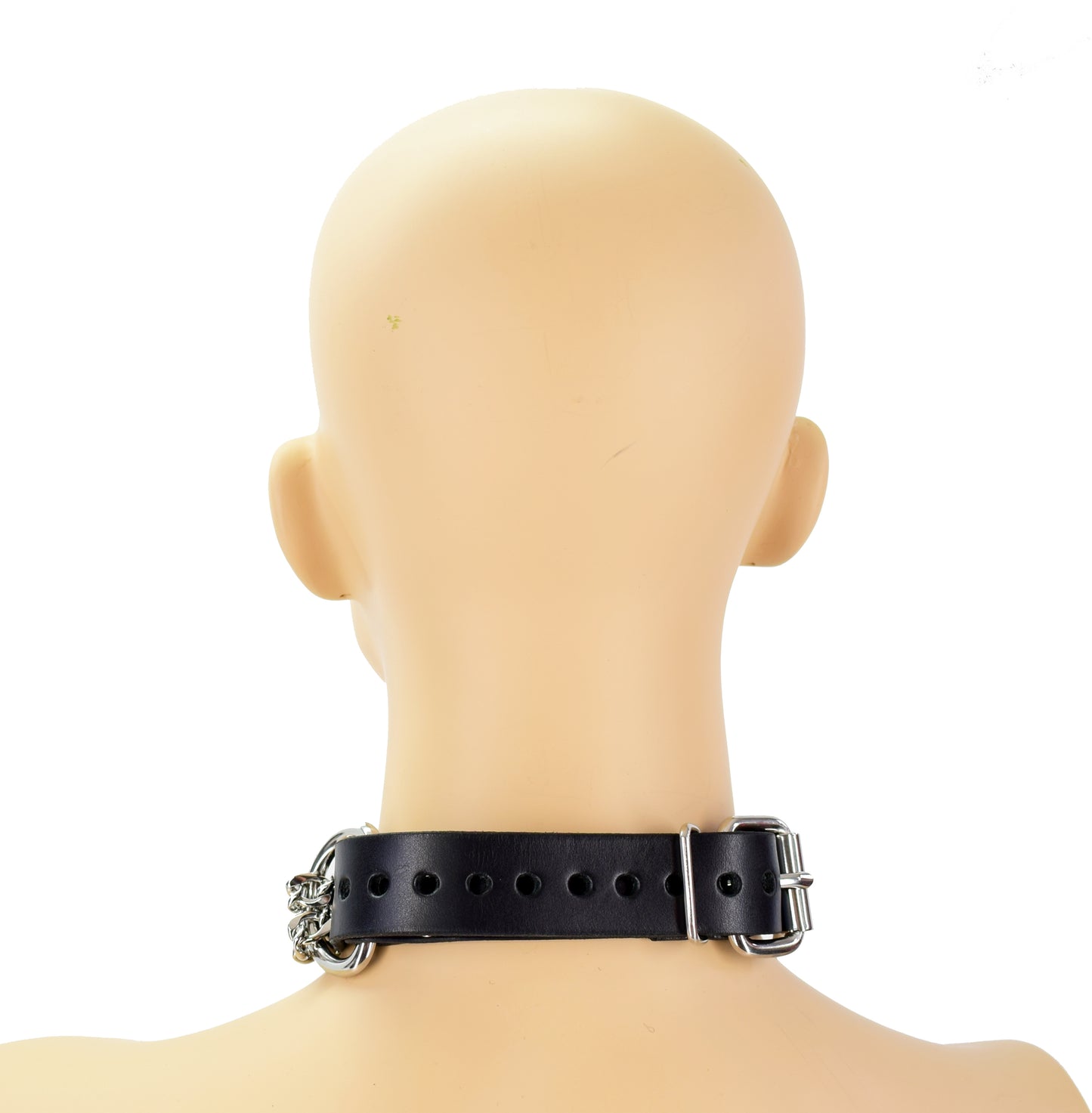 Leather Chain Choke Collar