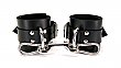 Unlined Leather Ankle Bondage Cuffs