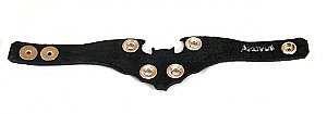 Leather Bat Bracelet