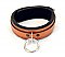 Classic Brown Leather Padded Bondage Collar